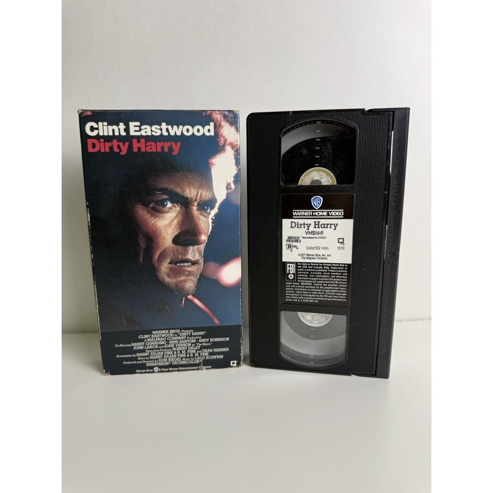 Dirty Harry VHS 1971, 1986 Clint Eastwood